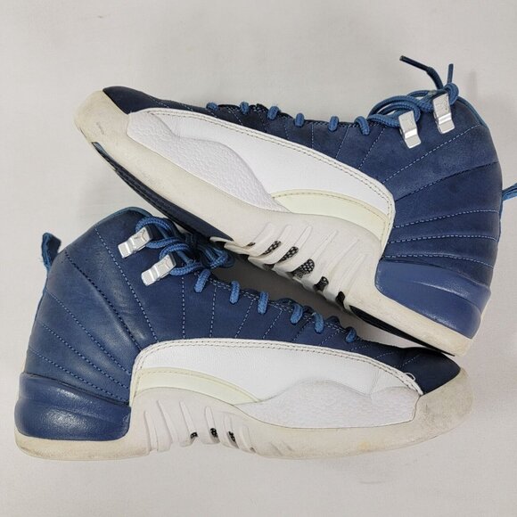 Nike Air Jordan 12 Retro Indigo Sneakers Shoe Size 6.5 Y DB5595-404 SEE PHOTO - Picture 10 of 14